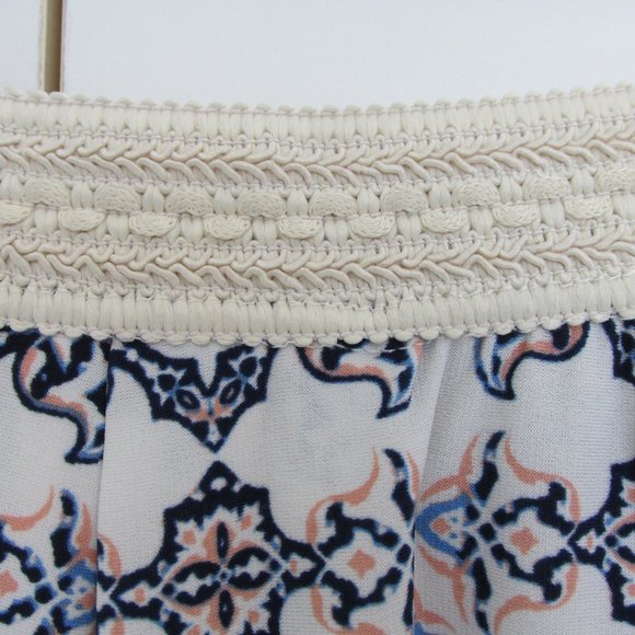 Vintage America Blues Elastic Waist Midi Skirt M/L - Picture 4 of 10